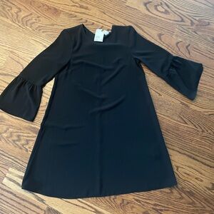 H&M solid black dress